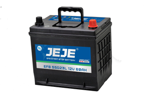 EFB アイドリングストップ車バッテリー JEJE ブランド 12V 55D23L 60AH